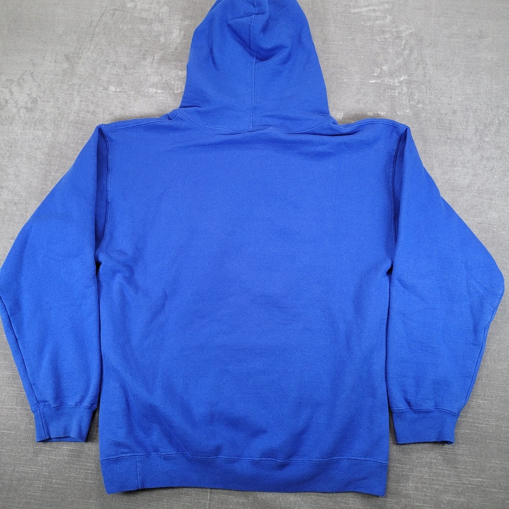 New York Rangers NHL Y2K Old Time Sports Hoodie Mens Large Blue‎ Pullover Flaw - Picture 8 of 8
